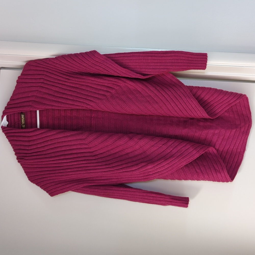 🆕 Rose Pink Baby Alpaca Sweater Cardigan Small